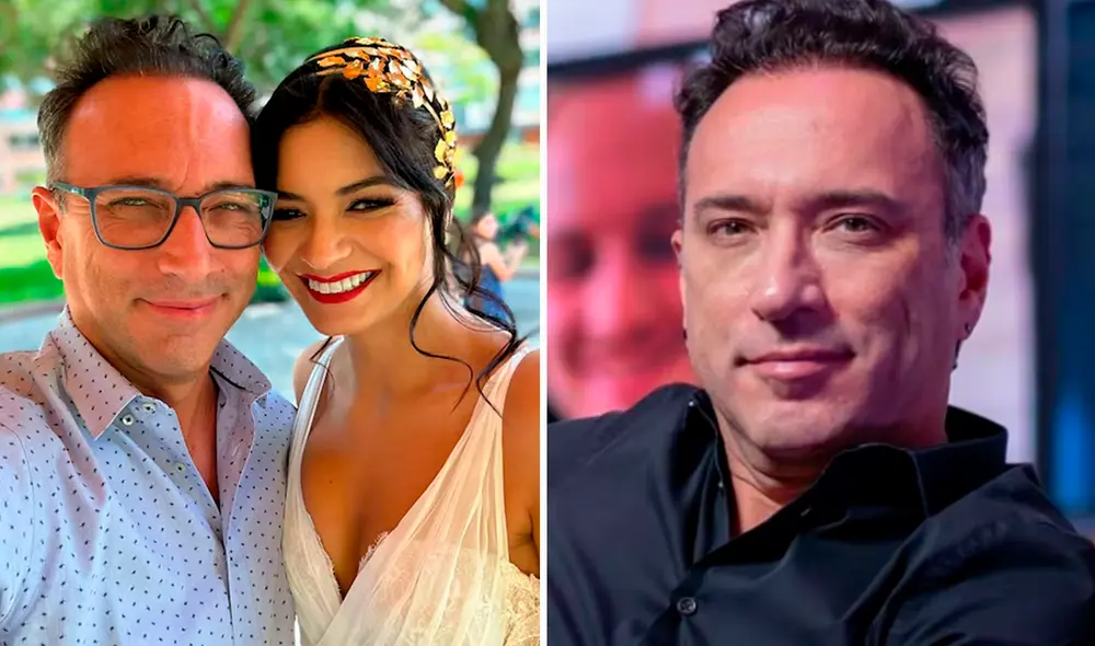 Carlos Galdós disfruta de su tercer matrimonio con María del Carmen Cornejo, a quien conoció en Tinder. Foto: Composición LR/Instagram.