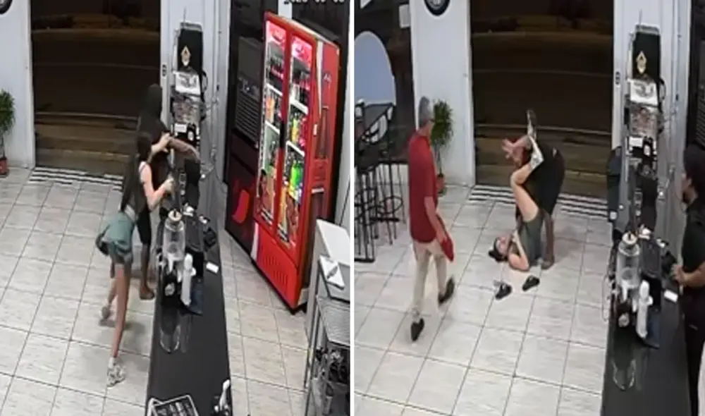 La joven de 25 años retuvo al sujeto hasta que agentes policiales llegaron al lugar para llevarse al ladrón.