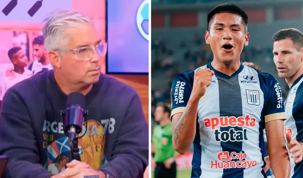 Diego Rebagliati consideró que el biotipo de Piero Cari lo favorecerá en un futuro. Foto: composición de LR/captura de YouTube/Alianza Lima