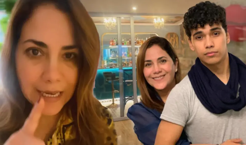 Andrea Llosa compartió en sus redes sociales cómo quedó su casa tras fiesta de su hijo. Foto: composición LR/difusión