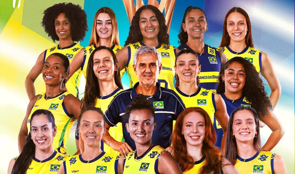 Brasil llegó hasta el quinto set para imponerse a Japón. Foto: X/Brasil Brasil llegó hasta el quinto set para imponerse a Japón. Foto: X/Brasil