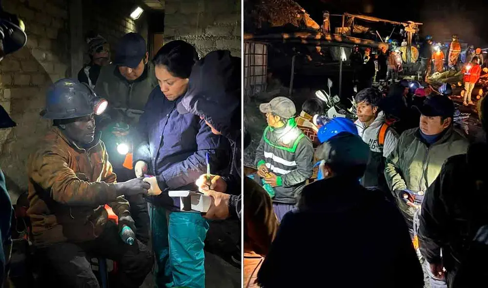 Mineros se salvaron de morir tras derrumbe de mina en La Libertad