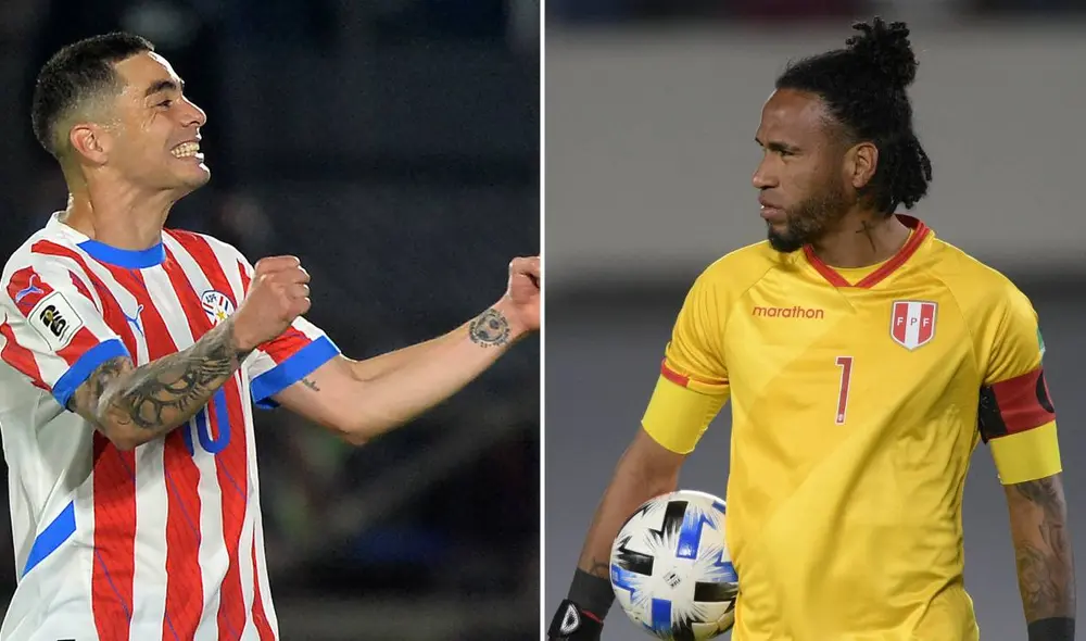 Perú y Paraguay empataron sin goles en el último cruce por eliminatorias. Foto: composición LR/AFP Perú y Paraguay empataron sin goles en el último cruce por eliminatorias. Foto: composición LR/AFP