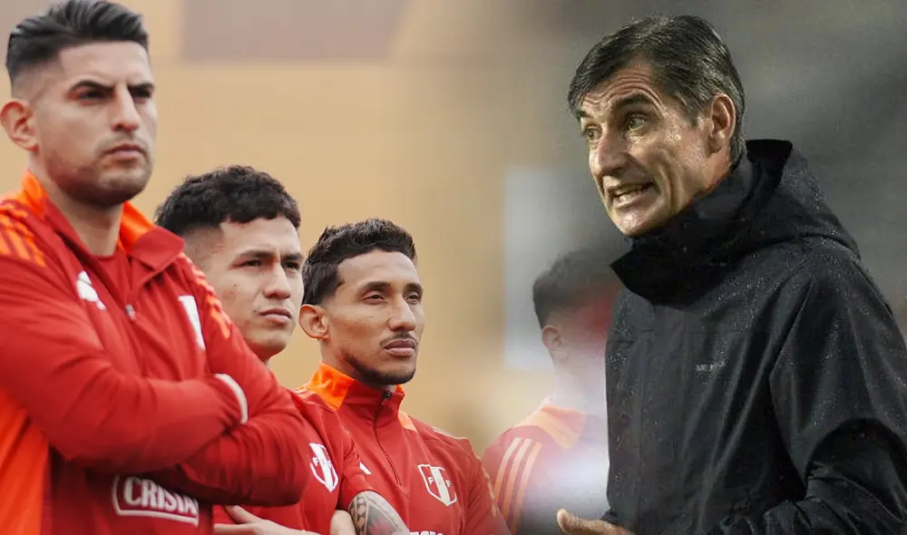 Óscar Ibáñez es entrenador interino de la selección peruana. Foto: composición LR/AFP/FPF