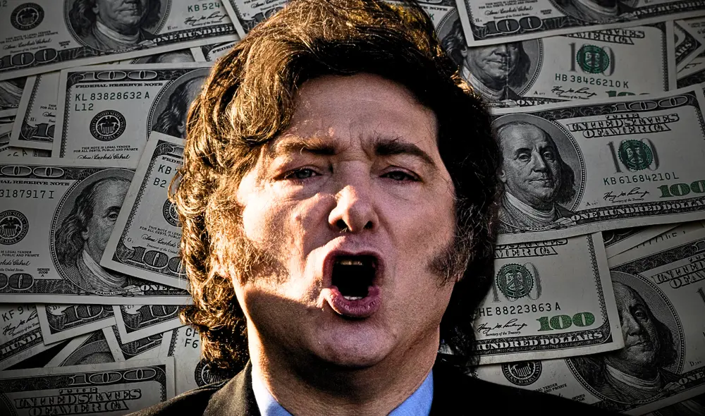 El dólar subió 38,7 % en lo que va del año tras la caída de Milei en Buenos Aires. Foto: AFP El dólar subió 38,7 % en lo que va del año tras la caída de Milei en Buenos Aires. Foto: AFP