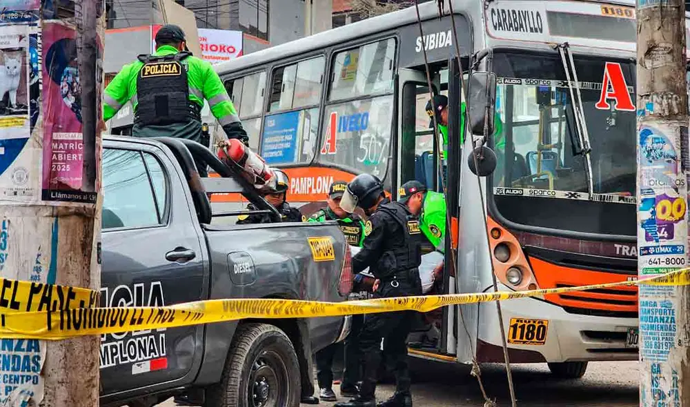 Más de 160 conductores de la empresa de transporte Nueva América paralizaron sus labores tras muerte de chofer en San Juan de Miraflores.