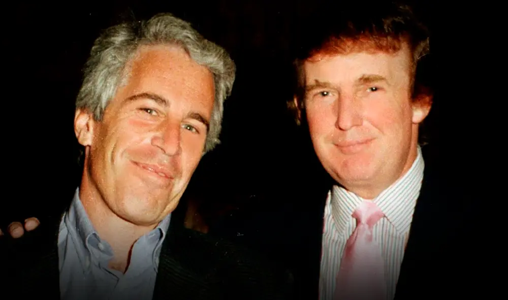 Fotografía de Donald Trump y Jeffrey Epstein. Fotografía de Donald Trump y Jeffrey Epstein.