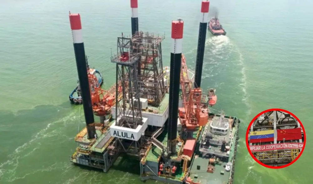 La plataforma Alula navegó más de 15.000 kilómetros desde China hasta su destino en Latinoamérica. Foto: difusión La plataforma Alula navegó más de 15.000 kilómetros desde China hasta su destino en Latinoamérica. Foto: difusión