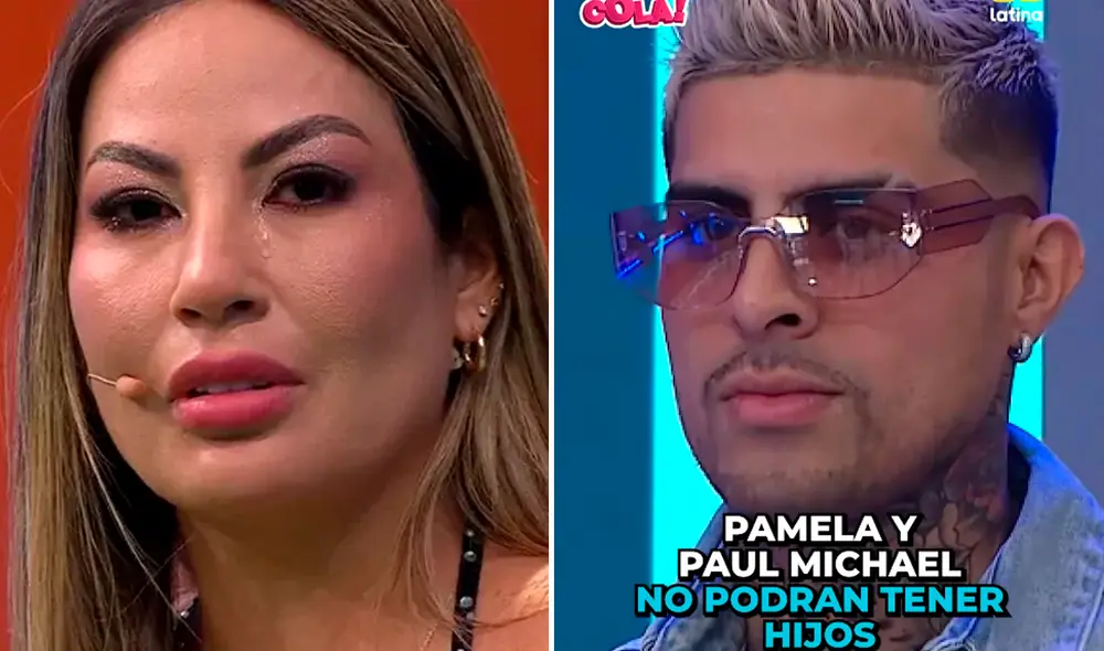 Pamela López y Paul Michael estuvieron presentes en el programa 'Ponte en la cola'. Foto: Composición América TV/Latina.
