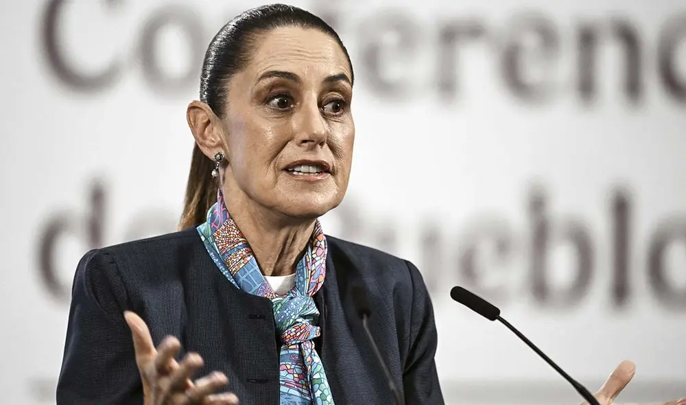 Claudia Sheinbaum reafirma su apoyo a Perú, a pesar de ser declarada persona non grata por el Congreso peruano. Foto: AFP