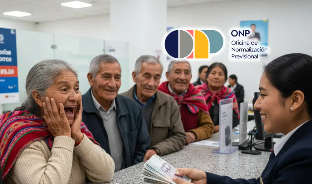 Los jubilados del Sistema Nacional de Pensiones pueden cobrar su pensión en el Banco de la Nación.