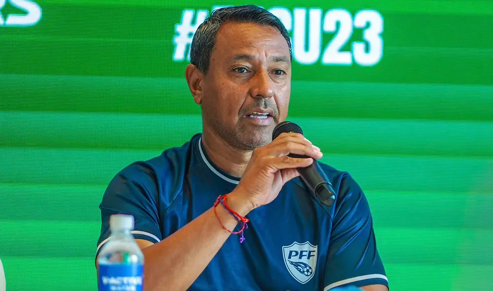 Nolberto Solano dirige a su segunda selección sub-23 tras su paso por Perú entre 2019 y 2020. Foto: PFF