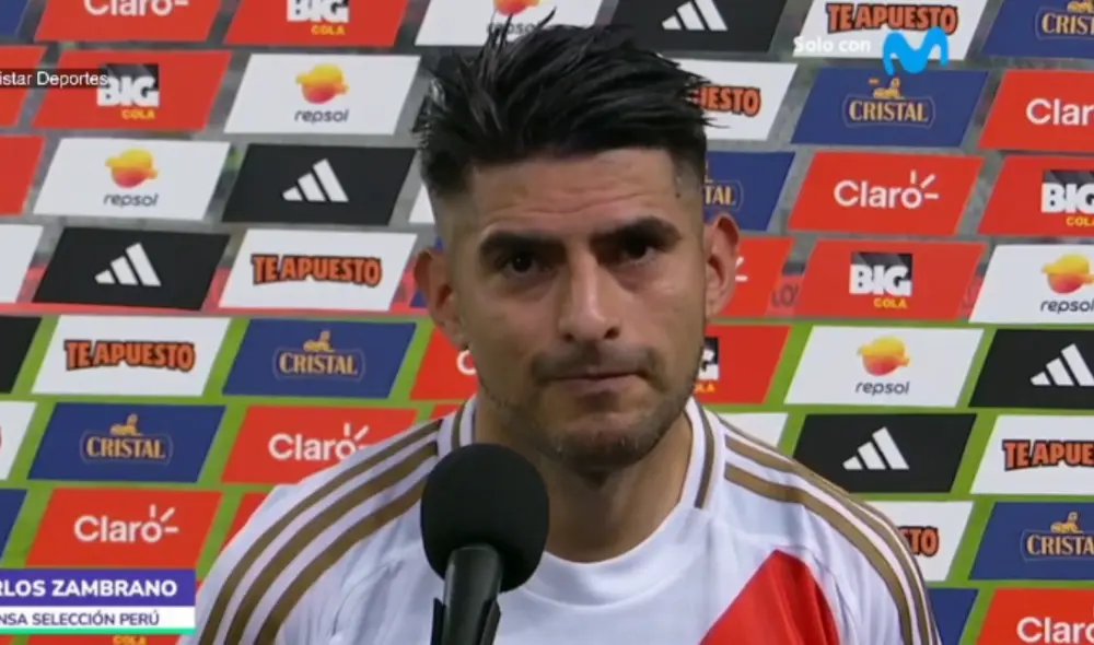 Carlos Zambrano reflexiona tras la derrota ante Paraguay por Eliminatorias. Foto: Movistar Deportes Carlos Zambrano reflexiona tras la derrota ante Paraguay por Eliminatorias. Foto: Movistar Deportes