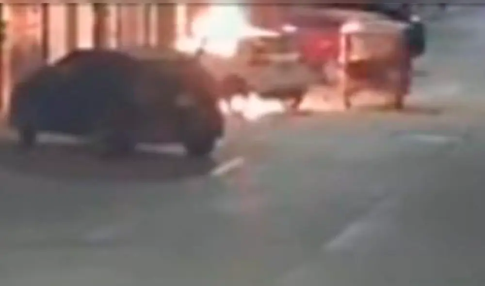 El hecho ocurrió la noche del martes 9 de septiembre. Cámaras grabaron ataque. Policía investiga el caso. Foto: Difusión