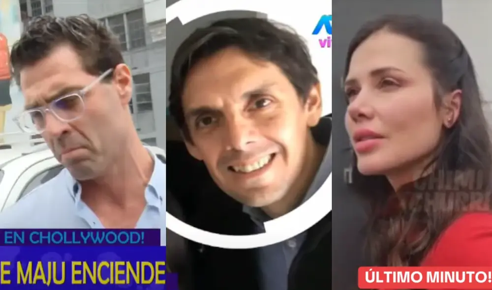 Maju Mantilla fue abordada por un reportero tras emitirse avance de 'Magaly TV: la firme'. Foto: Composición LR/ATV/YouTube.