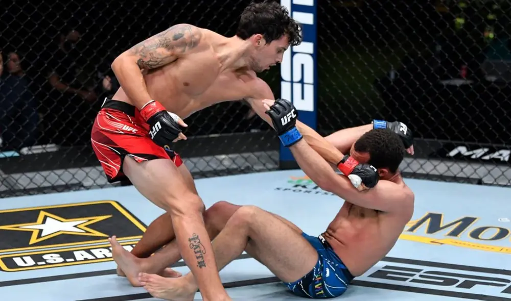 Claudio Puelles regresa al octágono de la UFC este sábado. Foto: ESPN Claudio Puelles regresa al octágono de la UFC este sábado. Foto: ESPN