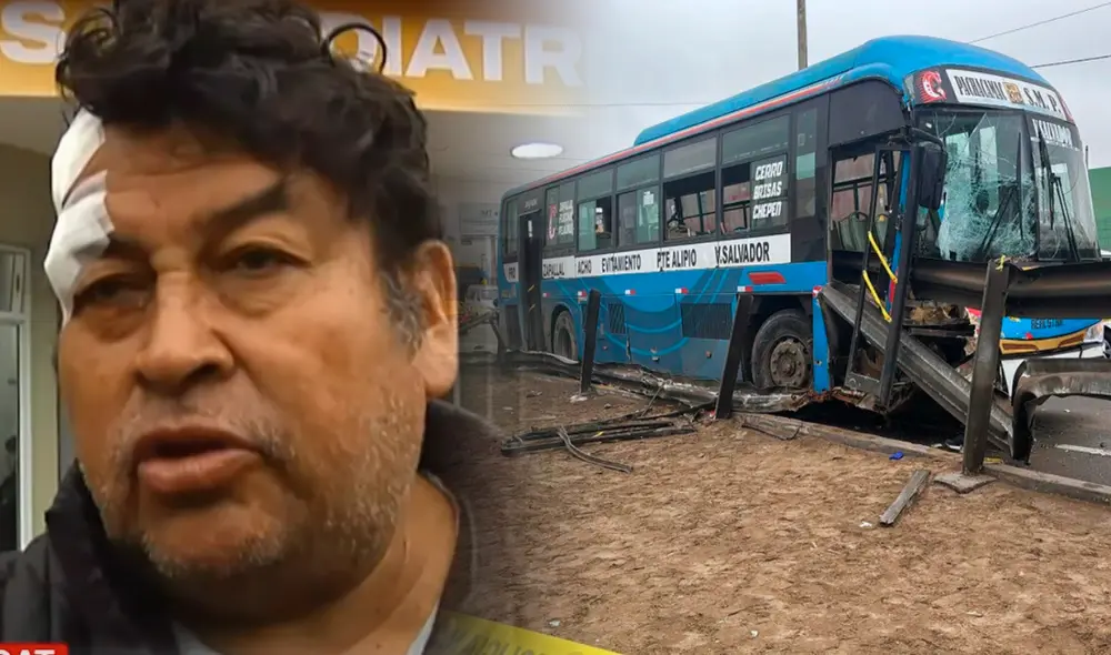Hombre explica cómo sobrevivió al accidente del bus con estructura metálica Vía de Evitamiento.