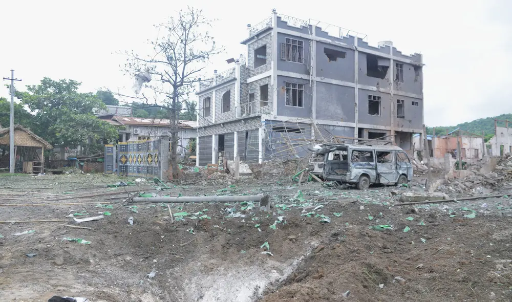 Actualmente, Birmania se encuentra en medio de una intensa guerra civil tras el golpe militar de 2021.