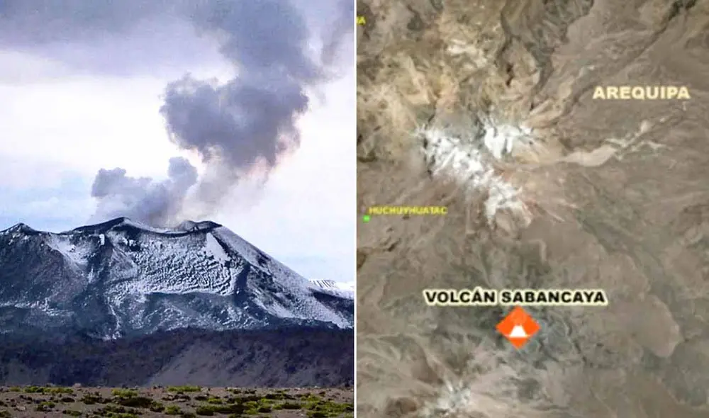Indeci emite alerta naranja por posible ocurrencia de explosiones de volcán Sabancaya, en Arequipa.