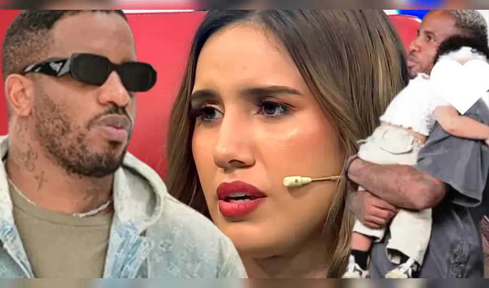 Jefferson Farfán se reencuentra con su hija con Darinka Ramírez. Foto: Composición LR/Captura.