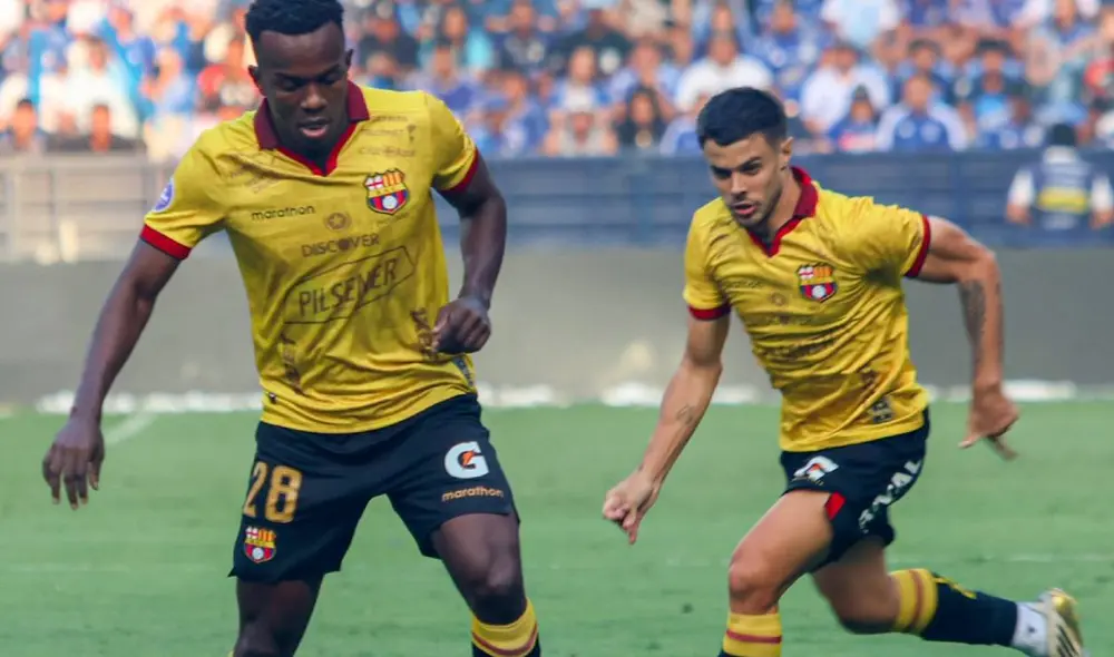 Emelec y Barcelona SC se jugó en el Estadio George Capwell. Foto: Barcelona S.C.