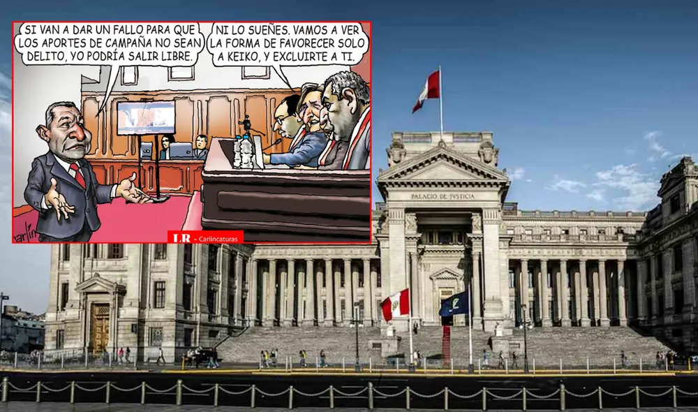 Carlincatura de hoy sobre el futuro de personaje políticos en sus procesos judiciales. Foto: Composición/LR