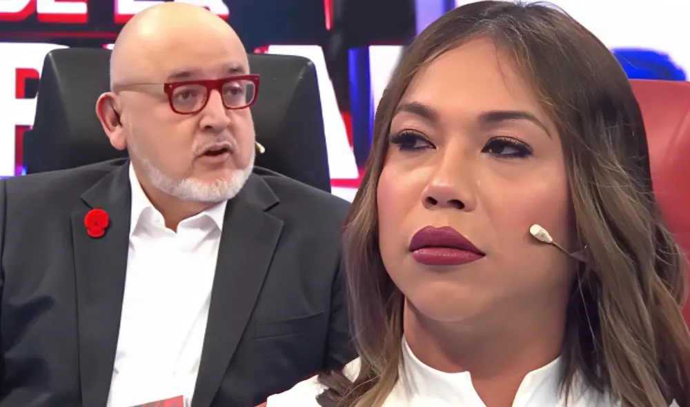 Beto Ortiz confronta a Dayanita en 'El valor de la verdad'. Foto: composición LR/difusión