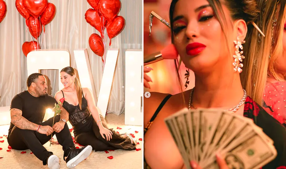 Jefferson Farfán y Xiomy Kanashiro gustan de presumir su amor en redes sociales. Foto: Composición LR/Instagram.