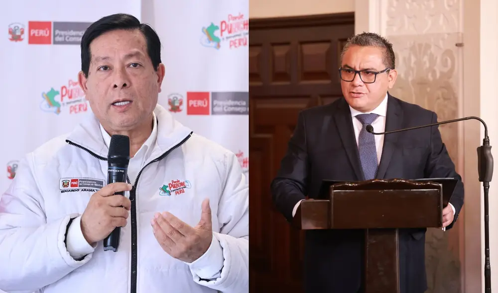 Eduardo Arana y Juan Santiváñez no se han pronunciado de manera oficial tras la difusión del audio. Foto: composición LR.