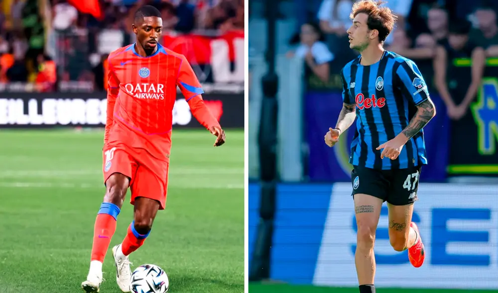 PSG vs Atlanta por el inicio de la Champions League 2025/26. Foto: composición LR/ Ousmane Dembele/Atalanta