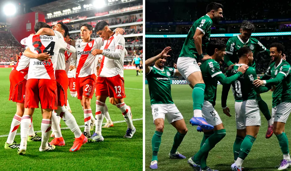 River Plate se enfrentará a Palmeiras por los cuartos de final de la Copa Libertadores. Foto: composición LR/River Plate/Palmeiras