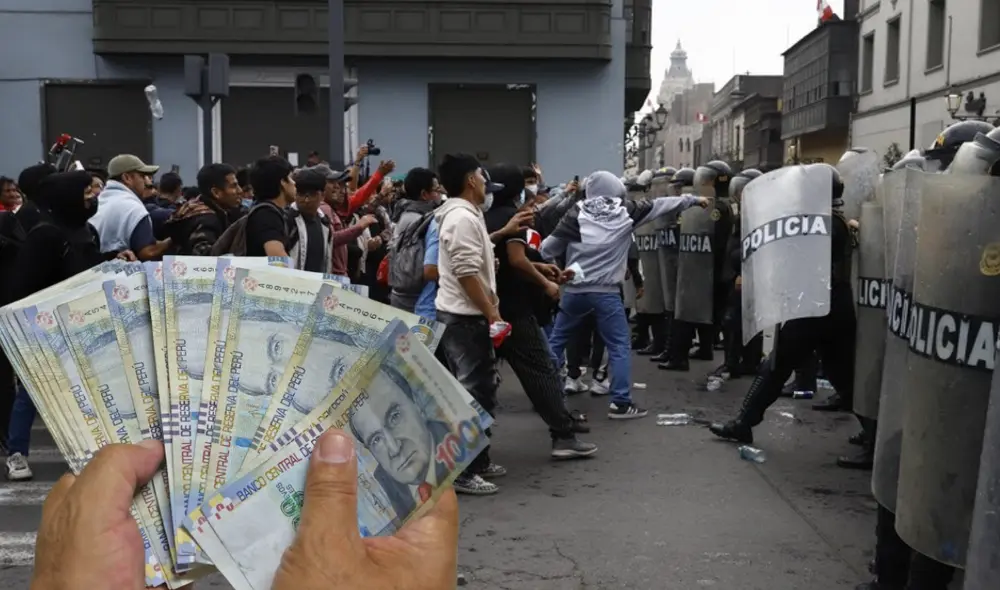 El sábado 13 de septiembre peruanos marcharon contra la reforma de la Ley de Pensiones y AFPs. Foto: composición/Sebastián Blanco Salazar URPI-LR/Andina