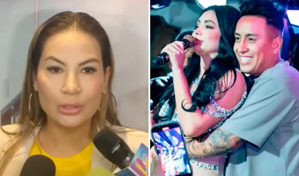 Pamela López fue consultada por la prensa sobre la supuesta llamada de Cueva. Foto: Composición LR