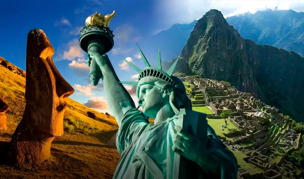 Estados Unidos y Chile fueron parte de los finalistas para maravillas del mundo junto a Perú con Machu Picchu.