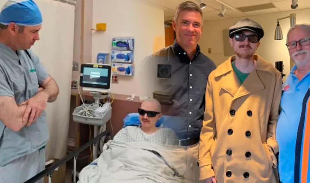 Brent Chapman, ciego por 20 años, recupera la visión tras una cirugía innovadora. Foto: Cortesía de Phil Chapman/CNN