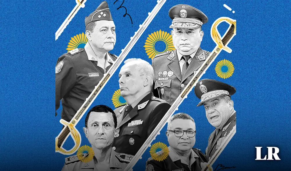 La sorpresiva suspensión judicial del teniente general Víctor Zanabria como Comandante General PNP ha forzado a la renovación de la cúpula policial. Foto: composición LR/Brian Tejada