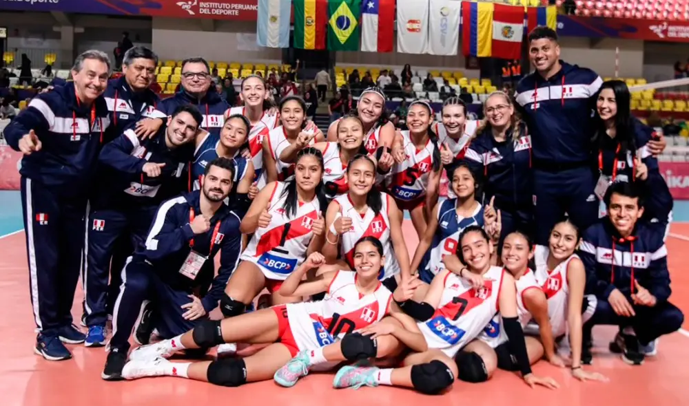 La selección peruana de vóley sub-17 es anfitriona en este Sudamericano. Foto: FPF