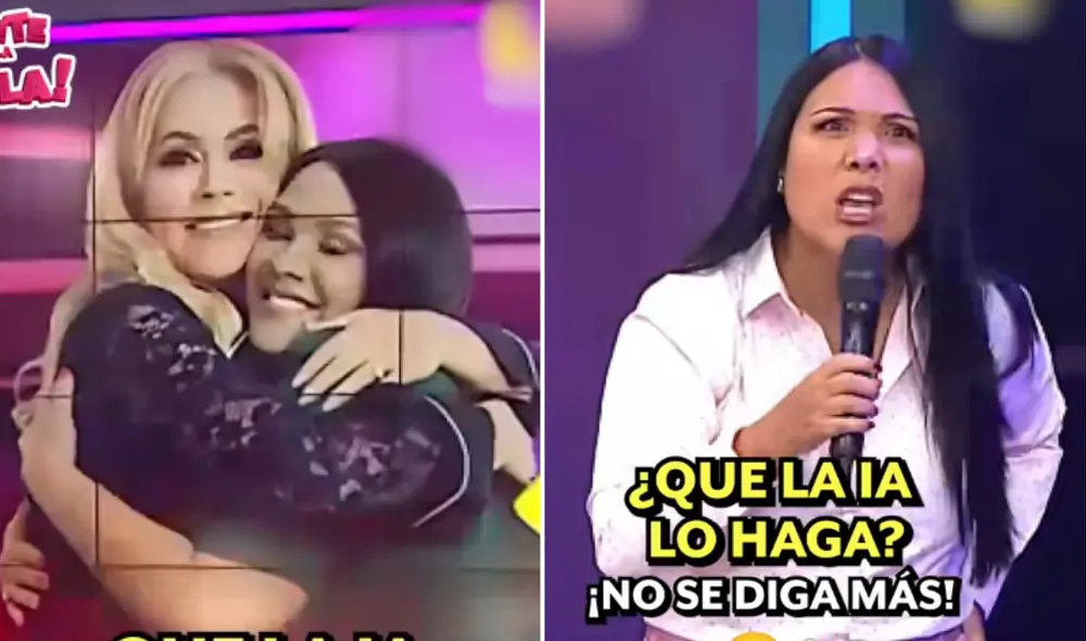Tula Rodríguez trolleada con abrazo de Gisela Valcárcel hecho por IA. Foto: Composición LR