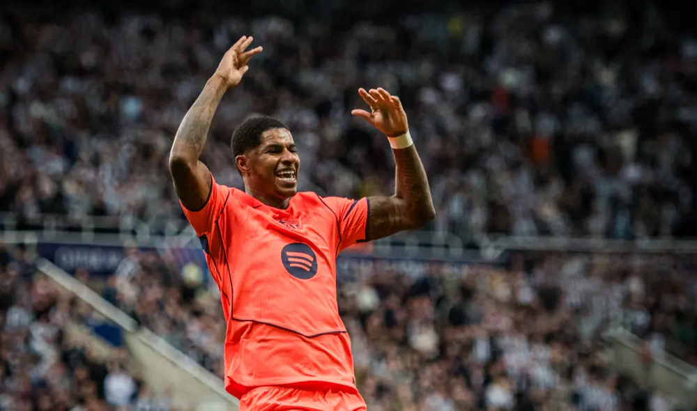 Barcelona ganó gracias al doblete de Marcus Rashford. Foto: X/Barcelona