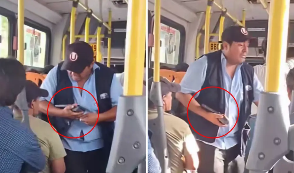 Cobrador peruano usa POS en bus para cobrar pasaje y sorprende.