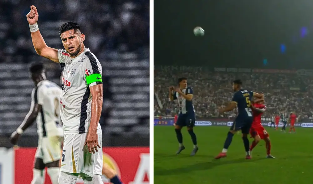 Carlos Zambrano ya había sido amonestado durante el partido. Foto: composiciónLR/Alianza Lima/ESPN