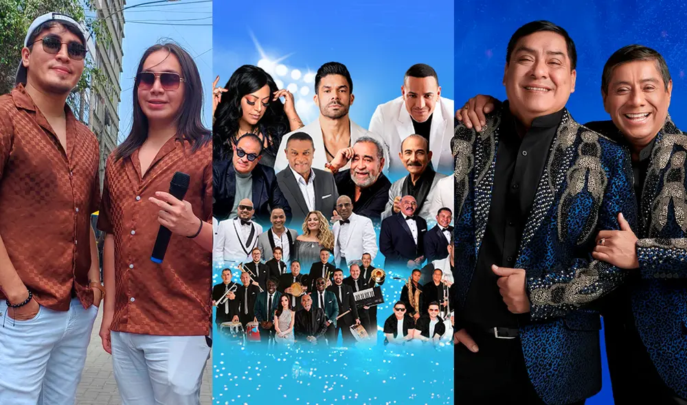 El sábado 20 destaca el Salsa Lima Festival 2025 en el Estadio Nacional, con icónicas figuras de la salsa. Además, celebraciones como los 25 años de Hermanos Yaipén y el legado de Sonido 2000 animarán la fiesta musical. Fotos: difusión.