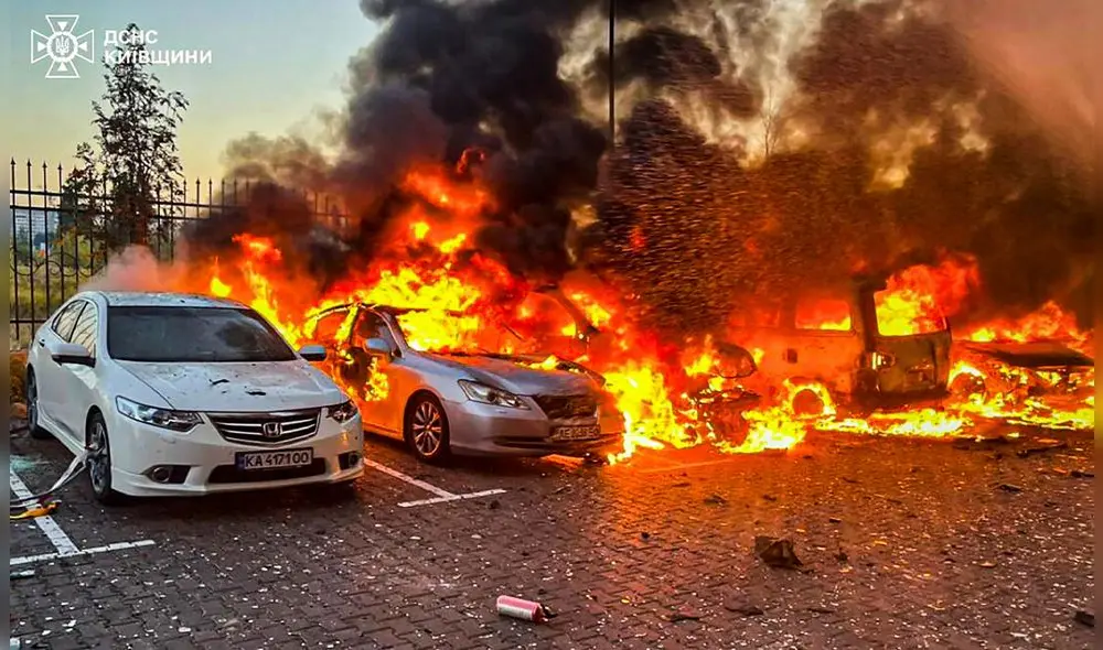 Los bombardeos alcanzaron las regiones de Dnipropetrovsk, Mykolaiv, Chernihiv, Zaporizhzhia, Poltava, Kyiv, Odesa, Sumy y Kharkiv. Foto: AFP. Los bombardeos alcanzaron las regiones de Dnipropetrovsk, Mykolaiv, Chernihiv, Zaporizhzhia, Poltava, Kyiv, Odesa, Sumy y Kharkiv. Foto: AFP.