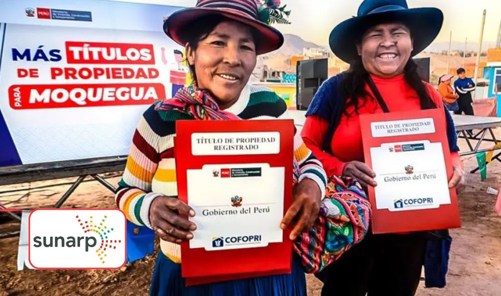 El proceso de formalización de predios se encuentra a cargo de Sunarp.