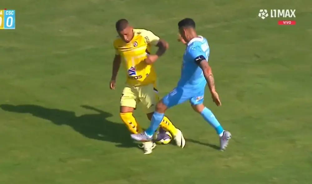Yoshimar Yotún fue titular en el Sporting Cristal vs Juan Pablo II. Foto: captura de L1 Max