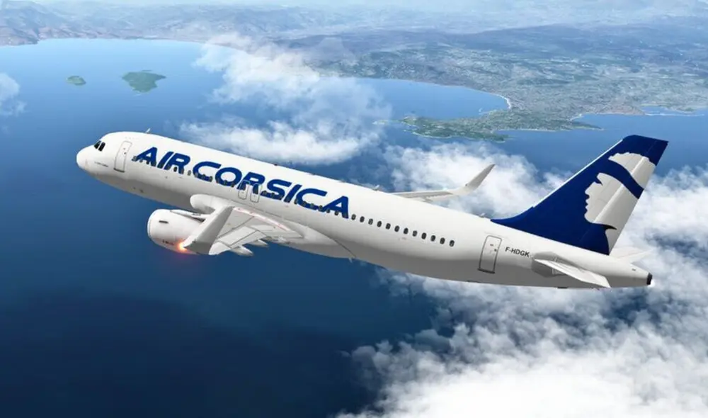 El avión partió con retraso desde París y llegó a Ajaccio pasada la medianoche. Foto: APG