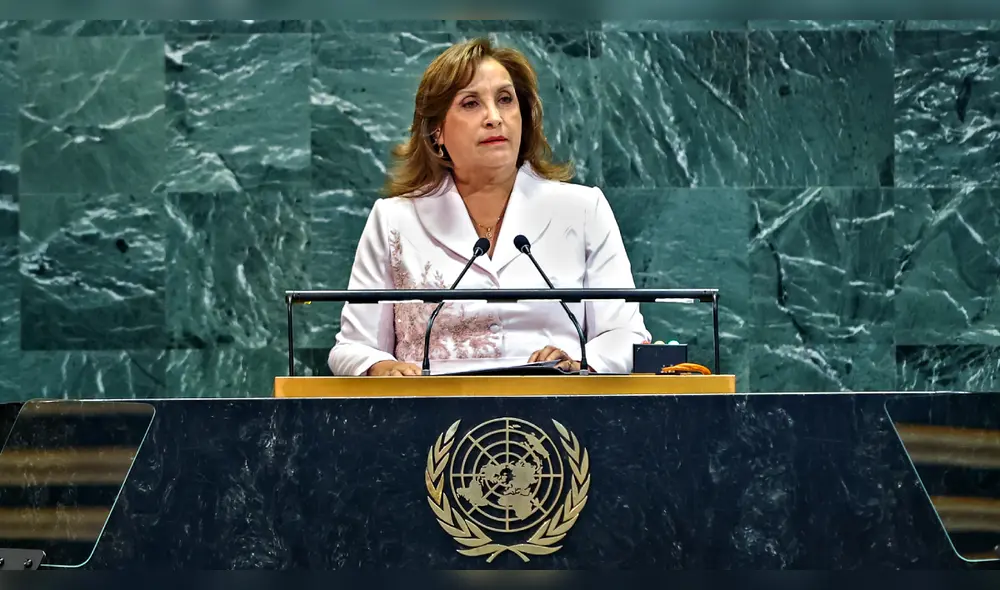 Dina Boluarte fue interrumpida durante discurso en la ONU. Foto: Presidencia Flickr