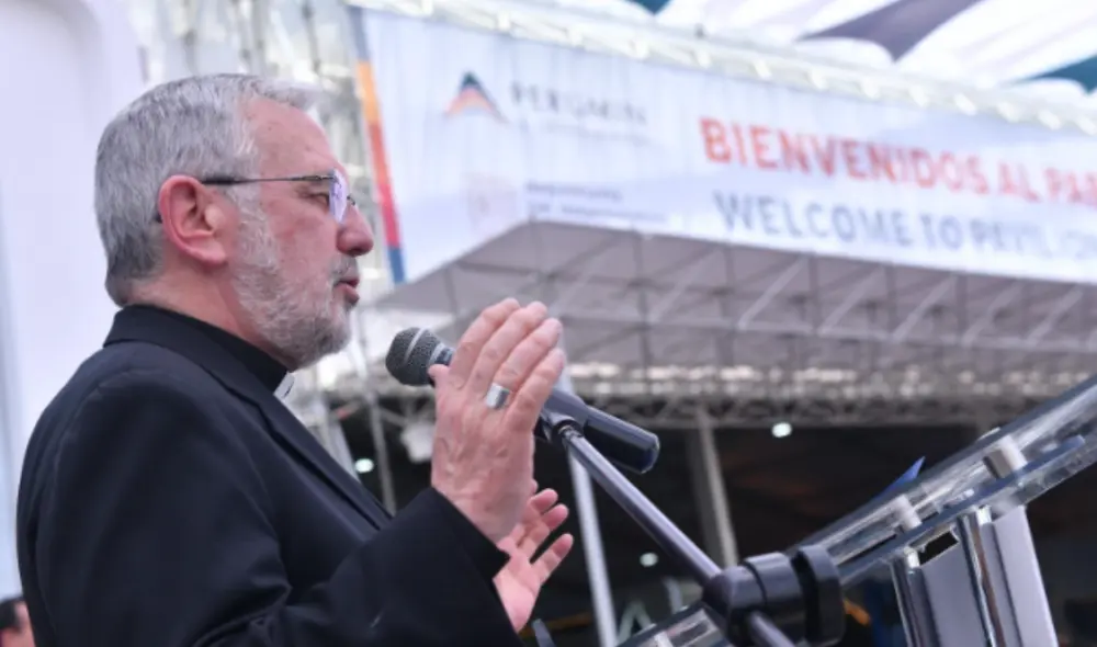 Monseñor Javier del Río pidió por las víctimas de la minería ilegal. Foto: IIMP