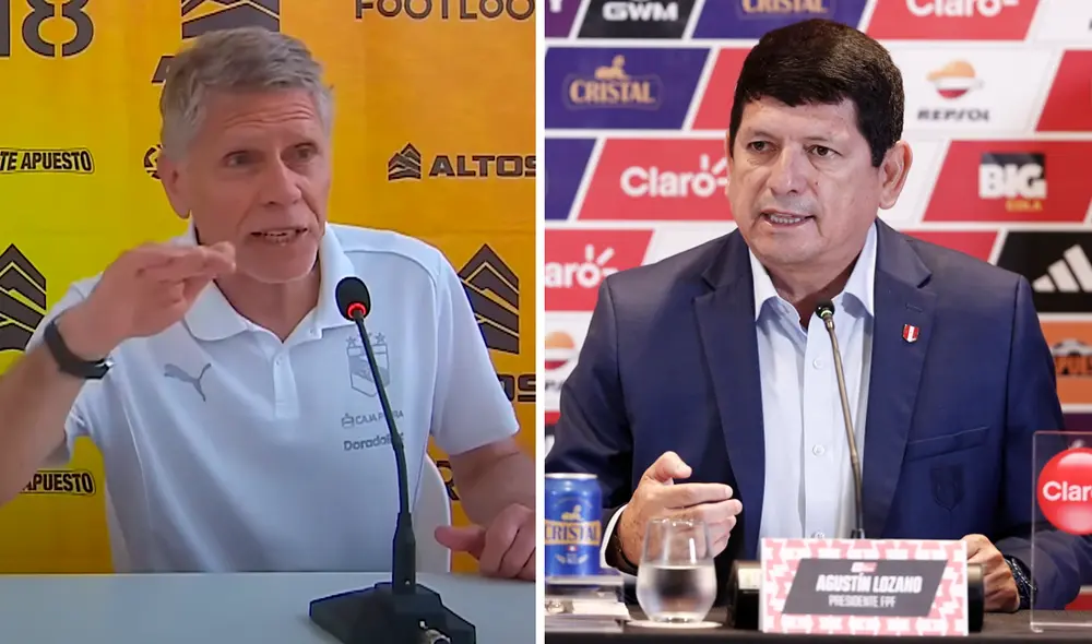 Paulo Autuori tuvo fuertes palabras para Agustín Lozano.Foto: composición LR/captura de L1 Max/archivo GLR