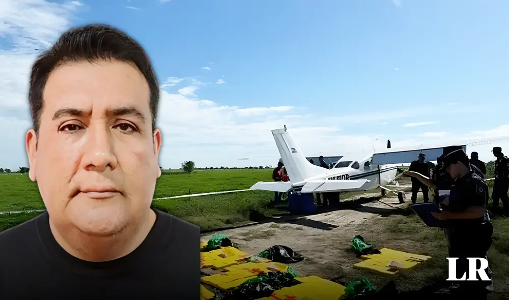 Intervención. Las autoridades antinarcóticos argentinas presumen que los 359 kilos de cocaína que trasladaba la avioneta pertenece a una organización encabezada por José García Nazario. Foto: composición LR